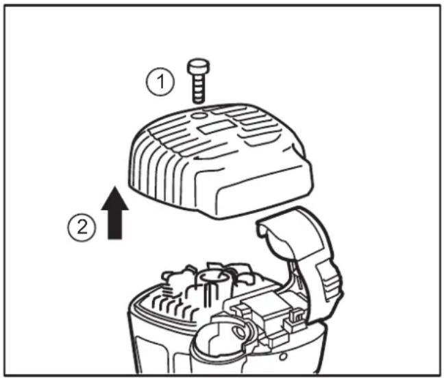 DEWALT DDF5120550 - Cleaning the Air Filter - 1
