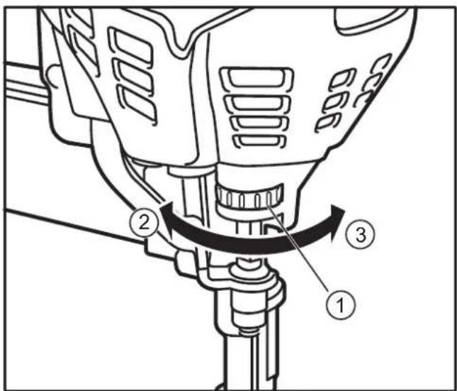 DEWALT DDF5120550 - Defi nir a profundidade de disparo: - 1