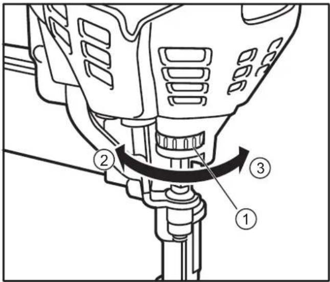 DEWALT DDF5120550 - Réglage de la profondeur de tir : - 1