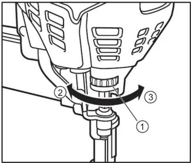 DEWALT DDF5120550 - Ajuste de la profundidad de disparo: - 1