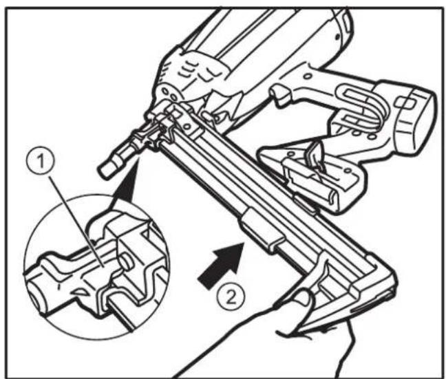 DEWALT DDF5120550 - Remplacement du magasin : - 2