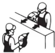 DEWALT DDF5120550 - Nails can break into multiple parts after fi ring and thus cause serious injuries: - 1