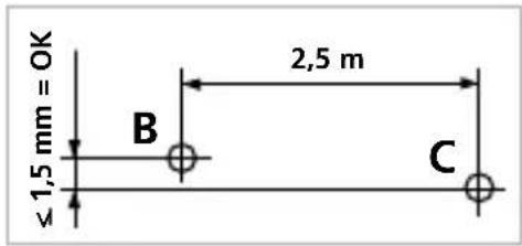 Laserliner SmartCross-Laser X - Forberedelse av kontroll av kalibreringen - 4
