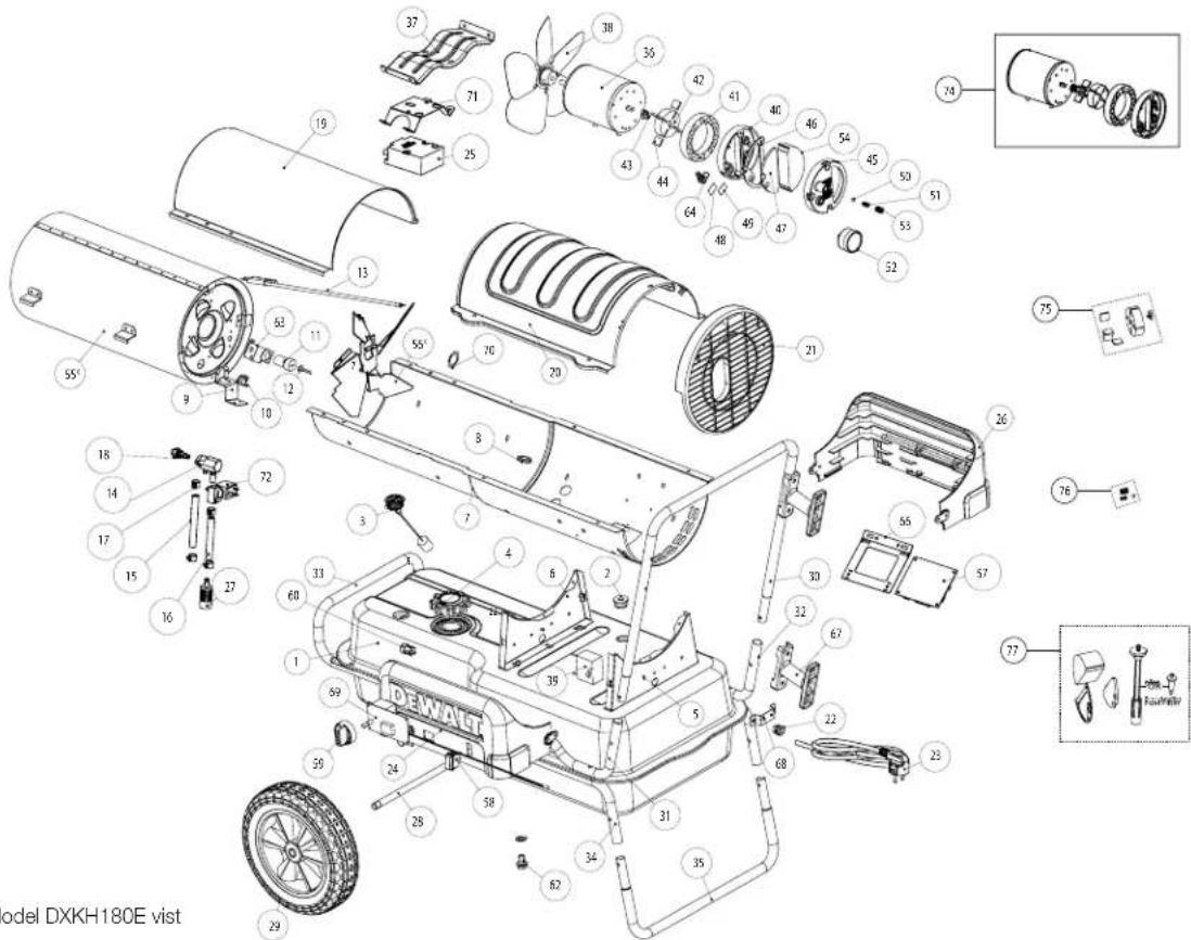 DEWALT DXKH125E - OPSTART AF VARMEAPPARATET - 1
