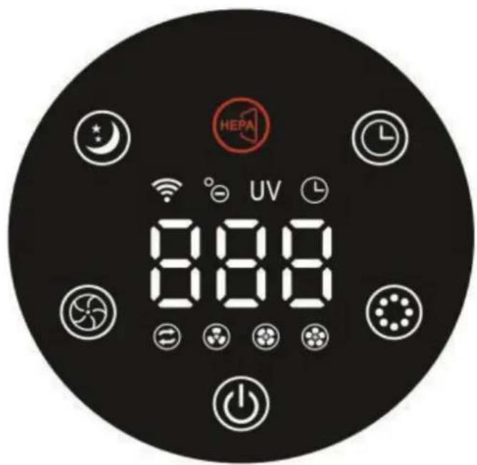 Clean Air Optima CA-503T Compact Smart - Панель управления / Инструкция по эксплуатации - 1