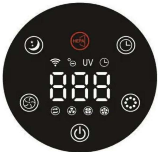 Clean Air Optima CA-503T Compact Smart - Panel sterowania / instrukcja obsługi - 1