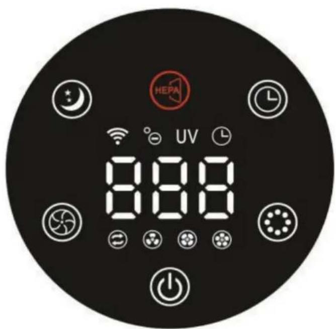 Clean Air Optima CA-503T Compact Smart - Ovládací panel / Návod k obsluze - 1