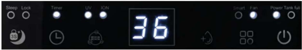 Clean Air Optima CA-702 Smart - Ovládací panel / Návod k obsluze - 1
