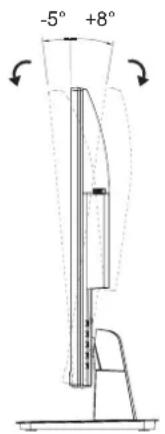 AG Neovo VA-3201 - Réglage de l'inclinaison - 1