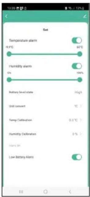 Emos EGS0102 - Menu der App - 1