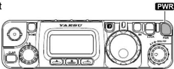 YAESU FT-818 - Mettre le transceiver sous et hors tension - 1