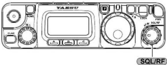 YAESU FT-818 - Réglage du RF Gain et du Squelch - 1