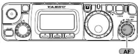 YAESU FT-818 - Réglage du volume audio en réception - 1