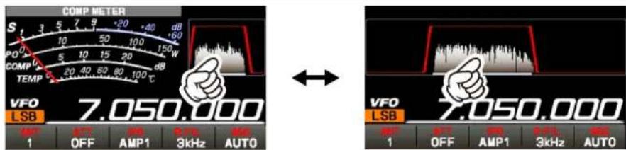 YAESU FTDX101MP - Afficheur de fonction du filtré - 4