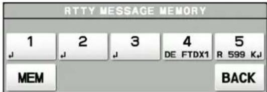 YAESU FTDX101MP - - Programmation de message texte sur l'écran TFT - 1