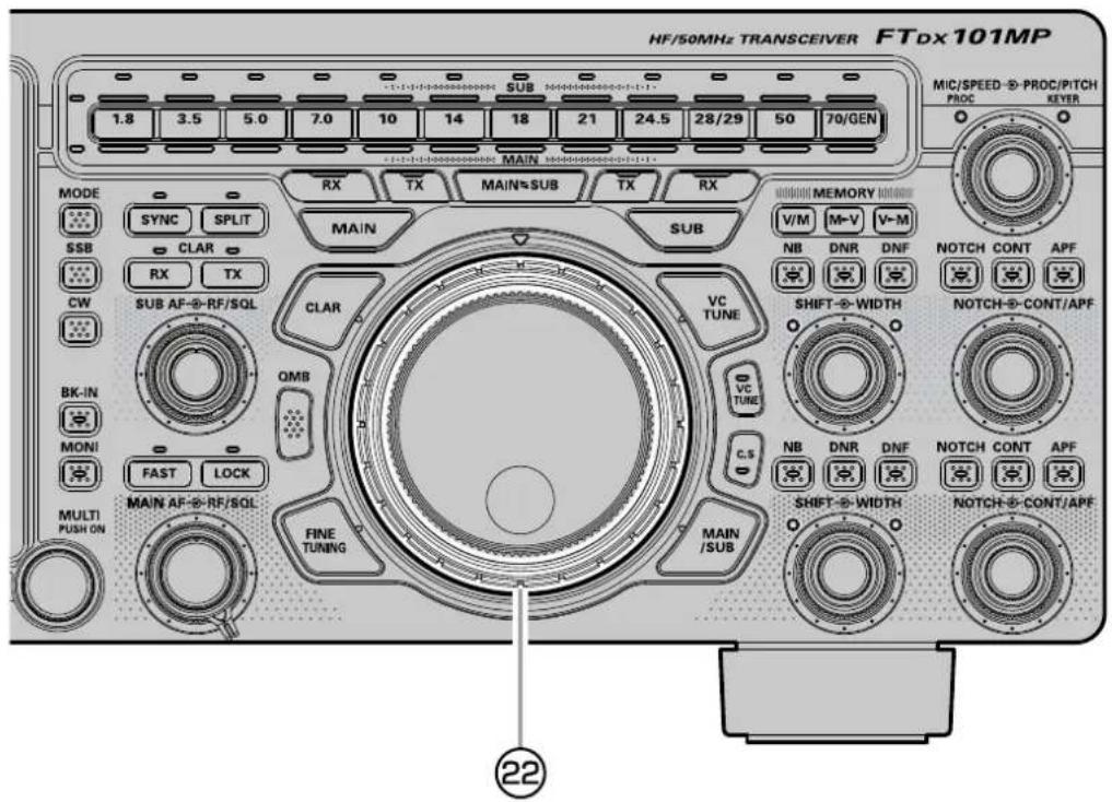 YAESU FTDX101MP - - Entrée direct de la fréquence décalée - 1