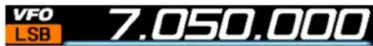 YAESU FTDX101MP - Réglage de la police pour l'affichage des fréquences - 1