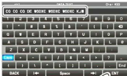 YAESU FTDX101MP - Saisie de texte - 3