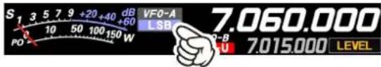 YAESU FT-710 - ①Toucher l'écran pour sélectionner - 2