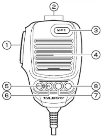 YAESU FT-710 - ④ Microphone - 1