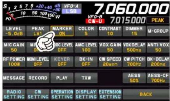 YAESU FT-710 - • MARKER - 1