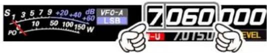 YAESU FT-710 - - Accord par pas de 1 MHz ou 1 kHz - 1