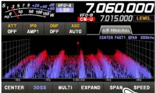YAESU FT-710 - • SPAN - 1