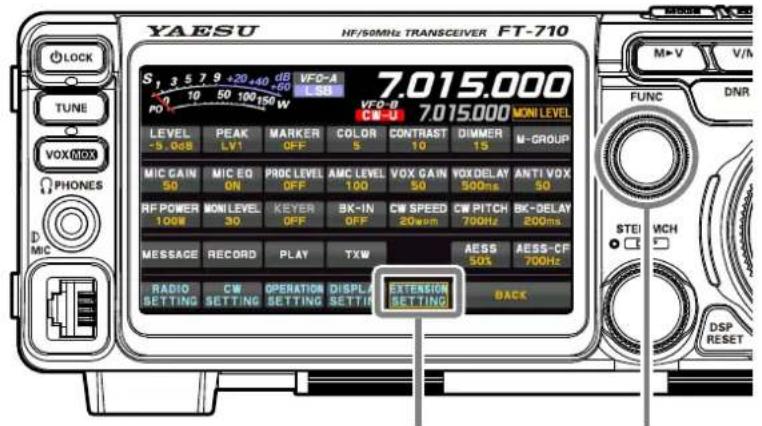 YAESU FT-710 - Réinitialisation du microprocesseur - 1