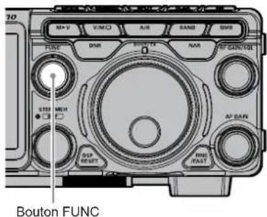 YAESU FT-710 - Réglage avec le bouton FUNC - 2