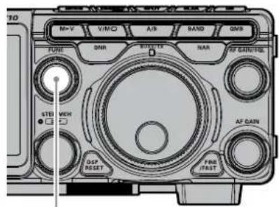 YAESU FT-710 - ⑦ Fonctionnement du bouton [FUNC] de l'écran - 1