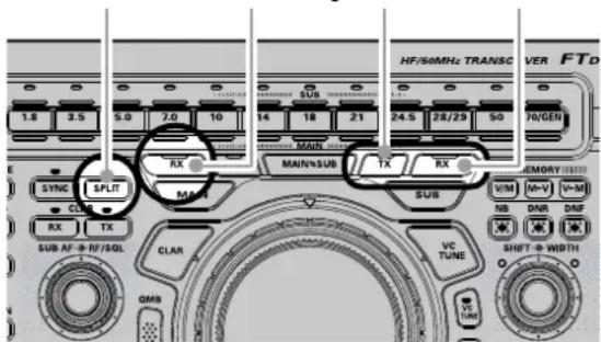 YAESU FTDX101D - ⑳ SPLIT - 1