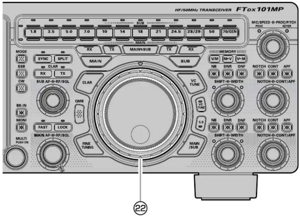 YAESU FTDX101D - - Entrée direct de la fréquence décalée - 1