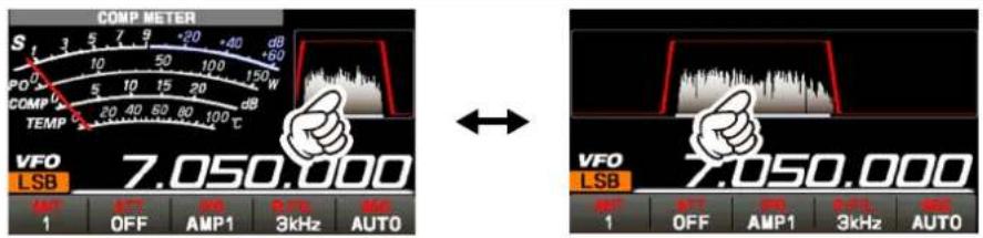 YAESU FTDX101D - Afficheur de fonction du filtre - 3
