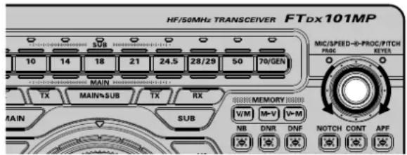 YAESU FTDX101D - Réglage du gain du microphone - 1