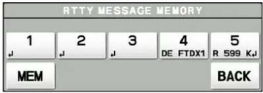 YAESU FTDX101D - - Programmation de message texte sur l'écran TFT - 1