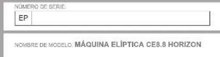 Horizon Fitness CE8.8 - ADVERTENCIA - 1