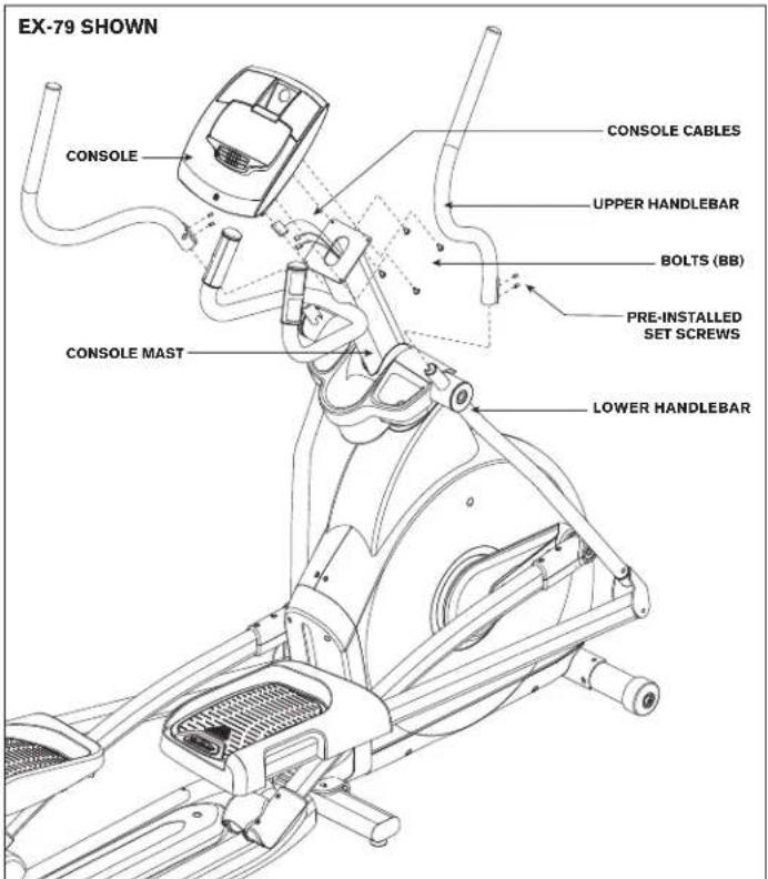 Horizon Fitness EX-79 - ASSEMBLY STEP 8 - 1