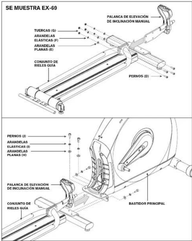 Horizon Fitness EX-79 - ENSAMBLAJE DE EX-69 PASO 2 - 1