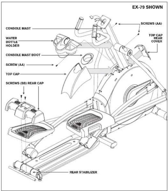 Horizon Fitness EX-69 - ASSEMBLY STEP 7 - 1