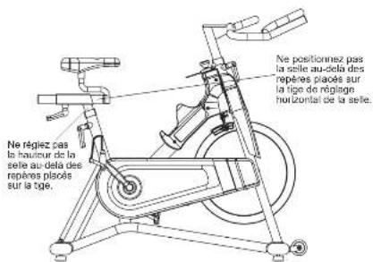 Horizon Fitness Elite IC7 - RÉGLAGE DU GUIDON - 2