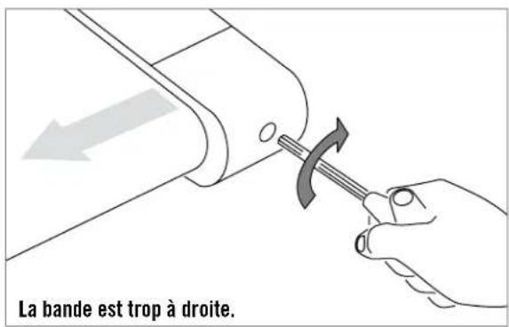 Horizon Fitness Elite 1.2T - TENSIONNEMENT DE LA BANDE - 1