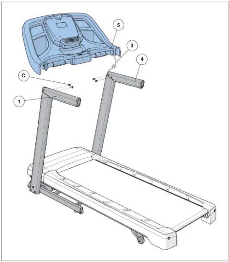 Horizon Fitness CT5.4 - ENSAMBLAJE PASO 4 - 1