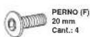 Horizon Fitness CT9.3 - TORNILLERIA PARA EL PASO 3: - 4