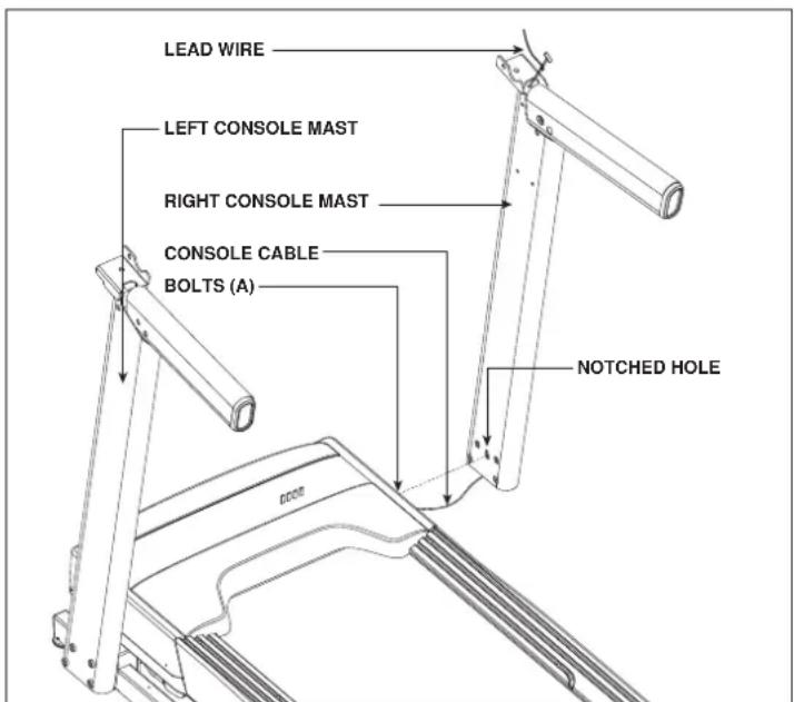 Horizon Fitness CT9.3 - ASSEMBLY STEP 2 (continued) - 1
