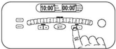 10:00' 00:00' CONT START + - STOP + -
