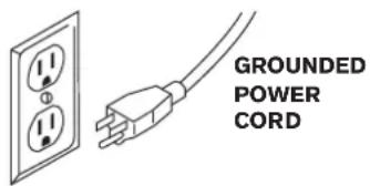 Horizon Fitness GS1050T - GROUNDING INSTRUCTIONS - 1