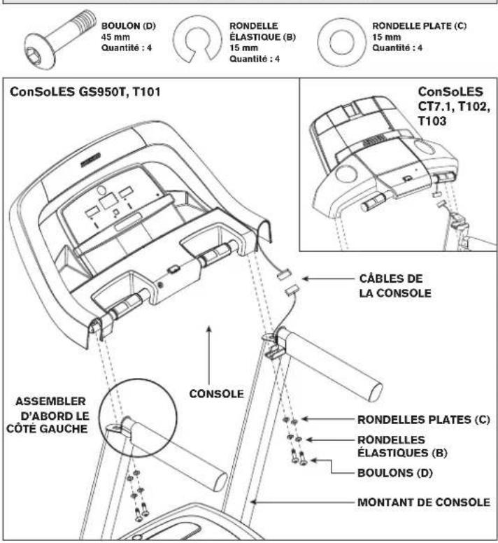 Horizon Fitness GS950T - ÉTAPE 3 DE L'ASSEMBLAGE - 1