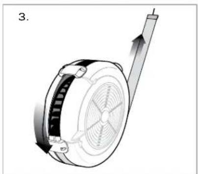 Concept2 SkiErg 1 - Åpning og rengjøring av svinghjul / vifte - 3