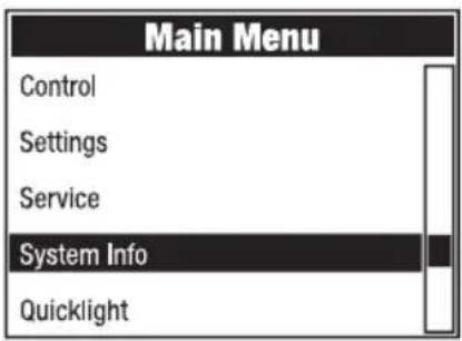 Cameo OTOS W3 - INFORMATIONS SYSTÈME (System Info) - 1