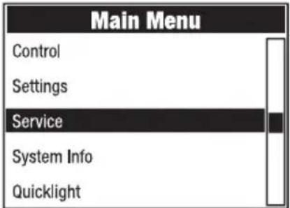 Cameo OTOS W3 - SERVICE MENU (Service) - 1